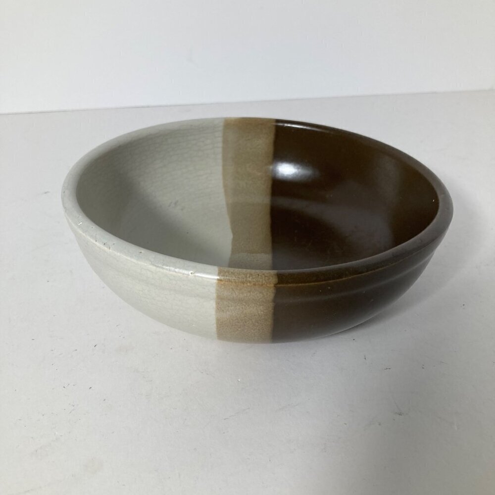 Vintage McCoy 3 Toned Sandstone Bowl 2 x 6.25"‎